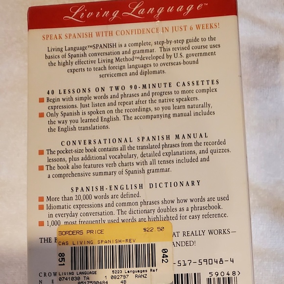 Spanish Lesson Course on Cassette - Picture 2 of 3